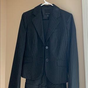 Black pinstripe suit by the Limited